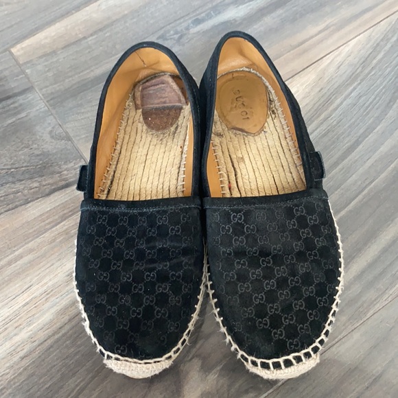 Gucci GG logo Suede espadrille - Picture 2 of 9